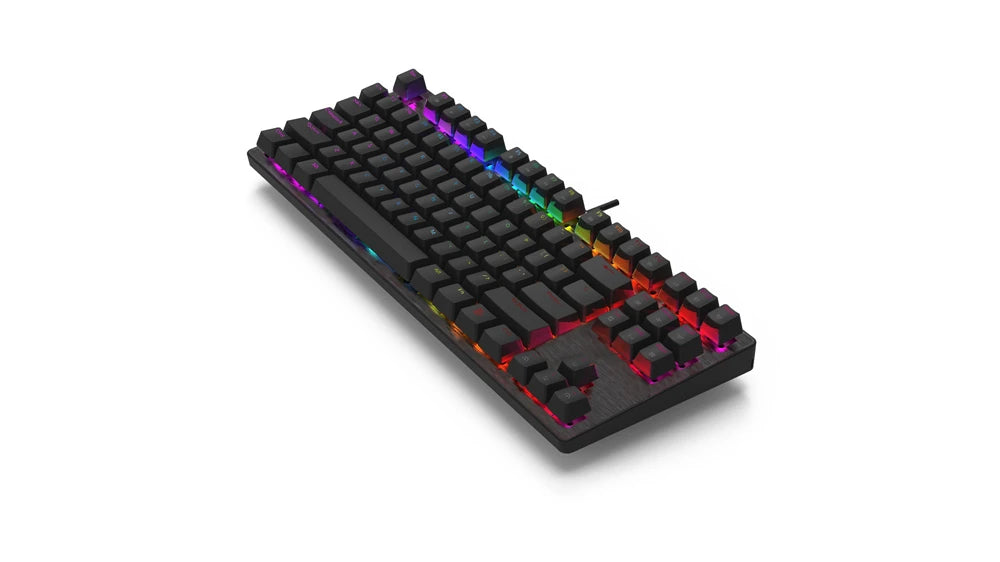 Smart Duck xs87 87 key Mechanical Keyboard 80% TKL hot swappable switch lighting effect RGB switch led type c software macro