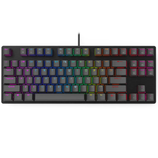 Smart Duck xs87 87 key Mechanical Keyboard 80% TKL hot swappable switch lighting effect RGB switch led type c software macro