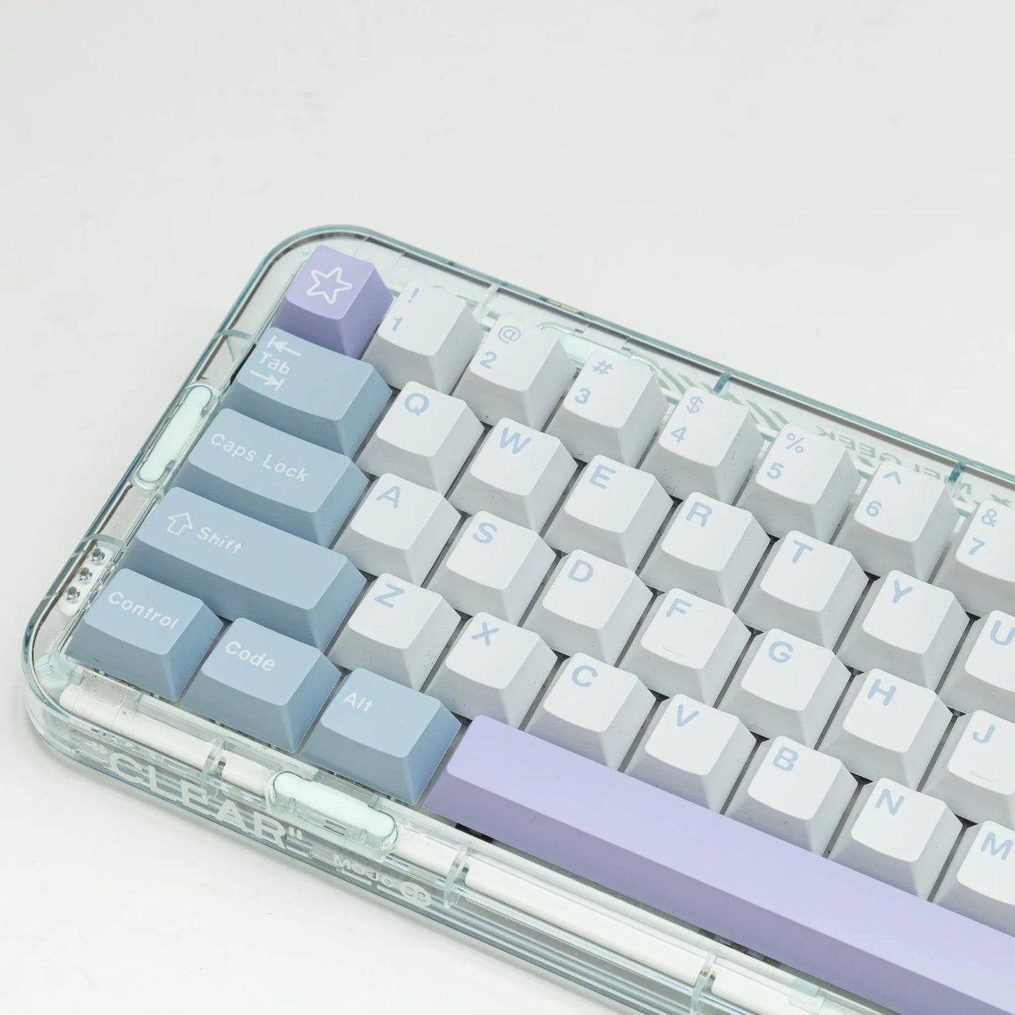 PBT Double Shot Keycaps Illusion Cherry Profile 173 Purple English Keycap For Gaming Mechanical Keyboard Poker 87 Tkl Anne Pro 2