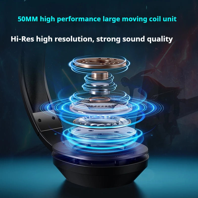 MCHOSE G9 Pro Gaming Headphones Tri-mode 2.4G AI Noise Canceling Microphone Hifi Customized Gaming Headset Pc Gamer Accessories