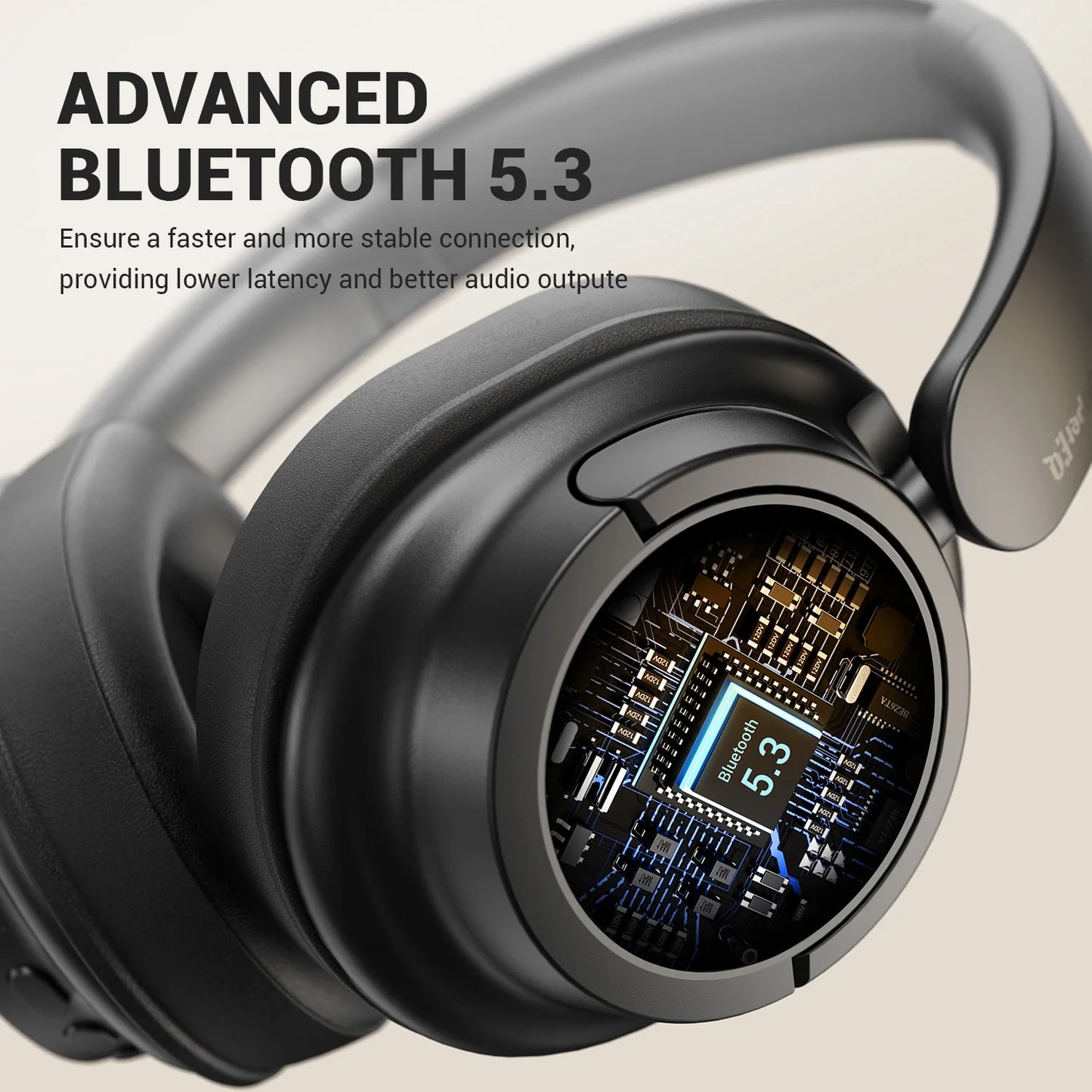 OneOdio SuperEQ V16 Wireless Bluetooth 5.3 Headphones 40mm Driver Headsets 90Hrs Playtime Over-Ear Bluetooth Headset