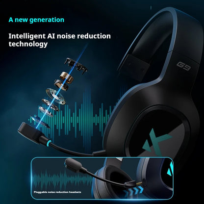 MCHOSE G9 Pro Gaming Headphones Tri-mode 2.4G AI Noise Canceling Microphone Hifi Customized Gaming Headset Pc Gamer Accessories