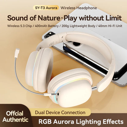 Wireless illuminated gaming headset Earphone bluetooth Wirele earphones headphones  Wireless headphones