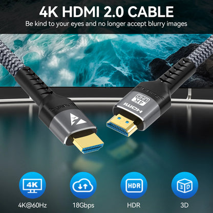 HDMI Cable 4K 60Hz HDMI-Compatible Ultra HD 1080P 120Hz High Speed Video Audio HDMI 2.0 Cable For PS4 TV Laptop Monitor Rtx3080