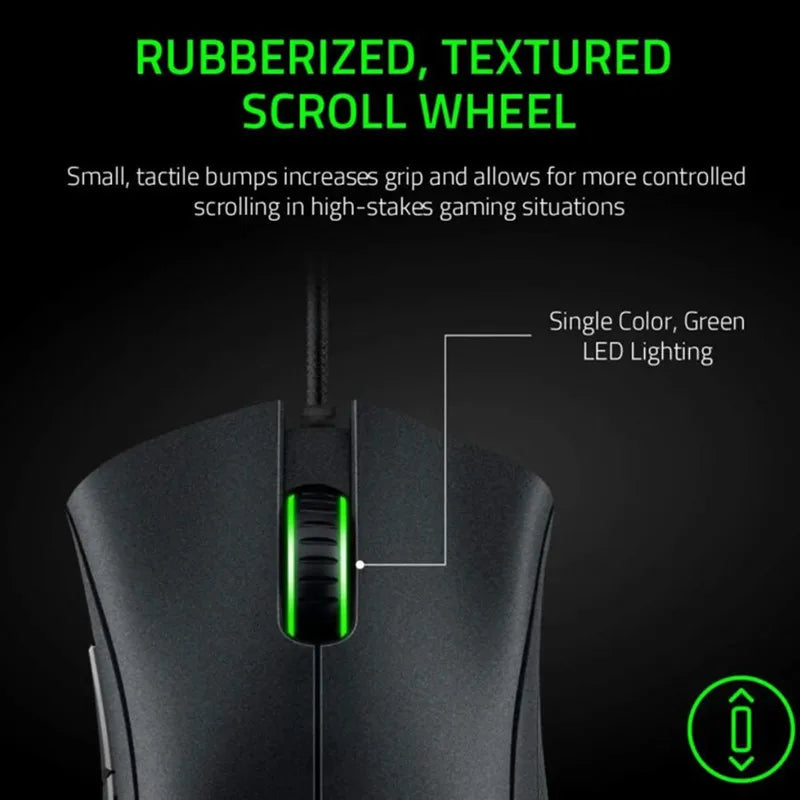 Razer DeathAdder Essential Wired Gaming Mouse / Wired Mice 6400DPI 5 Independently Buttons For Laptop PC Gamer