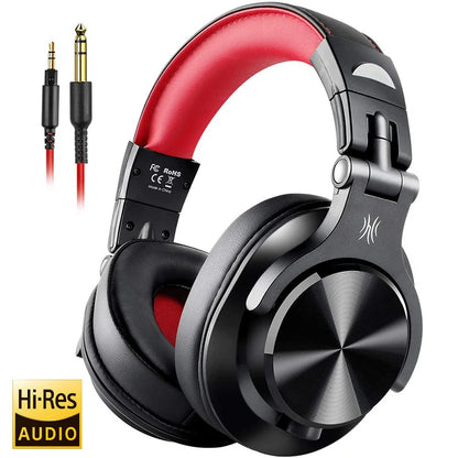 Oneodio Wired Over Ear Headphone With Mic Studio DJ Headphones Professional Monitor Recording & Mixing Headset For Gaming